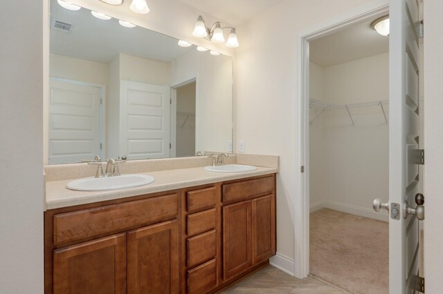 bathroom featuring vanity