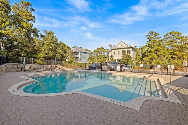 view of pool with a patio