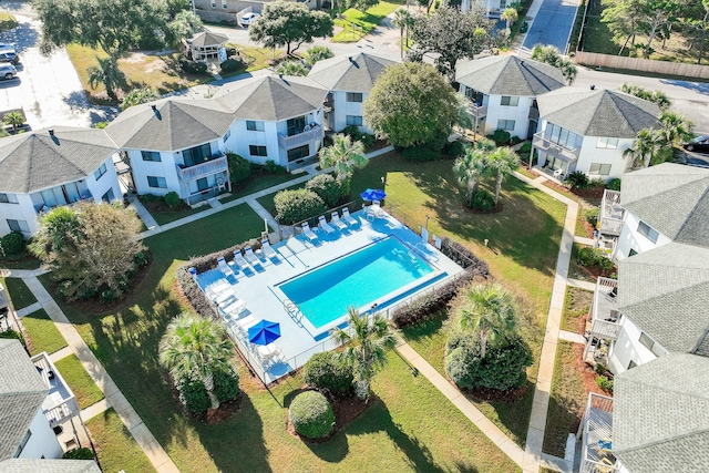 285 Payne St Unit 20B, Miramar Beach, FL 32550 - aerial perspective of suburban area featuring a pool area