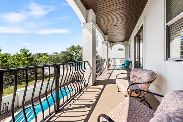 view of balcony