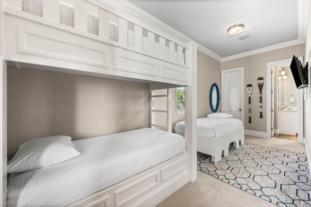 18 Spyglass Dr, Miramar Beach, FL 32550 - bedroom with light carpet and crown molding