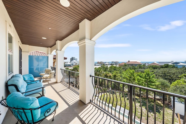 view of balcony