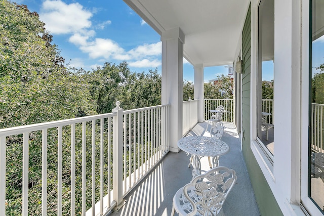 view of balcony