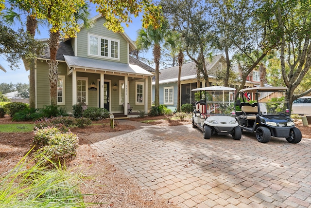 view of front of home with a porch