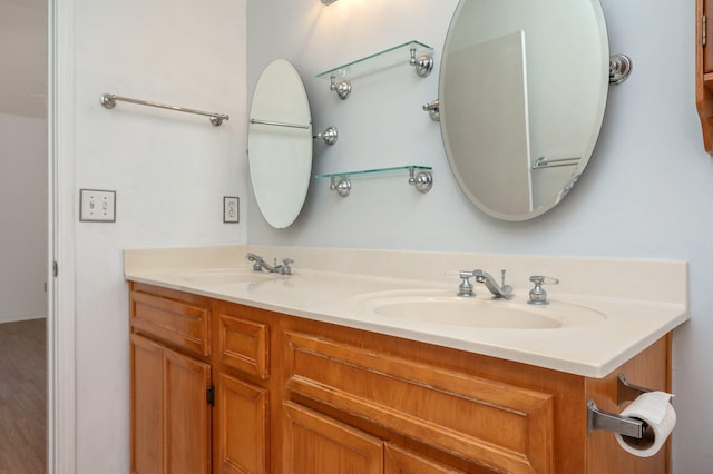 bathroom with vanity