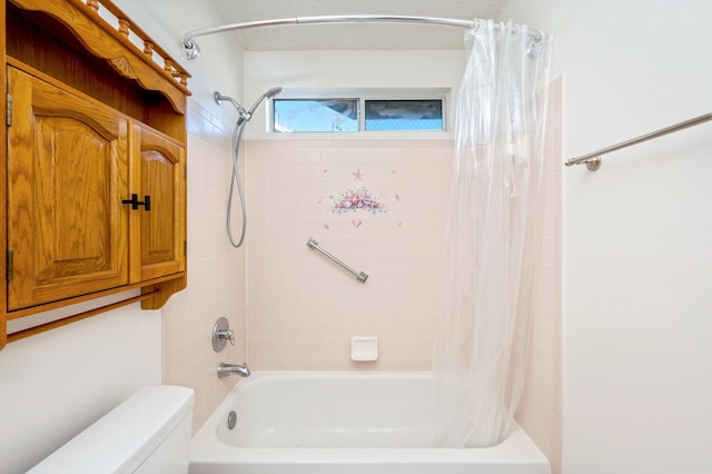 9 Holly Rd, Crestview, FL 32539 - bathroom with toilet and shower / bath combination with curtain