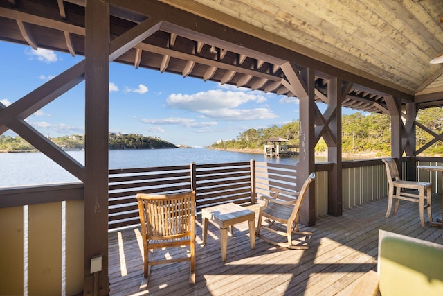79 Cedar Post Rd, Santa Rosa Beach, FL 32459 - deck with a water view
