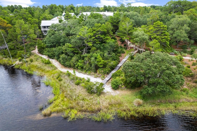 79 Cedar Post Rd, Santa Rosa Beach, FL 32459 - birds eye view of property featuring a water view