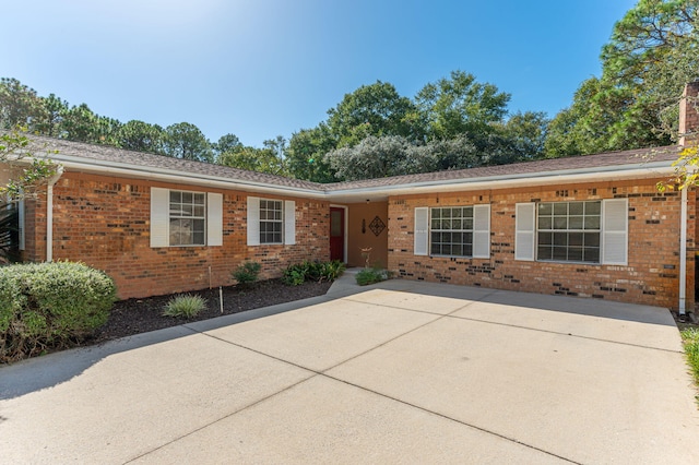 view of ranch-style home