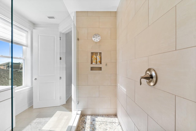 bathroom featuring tile patterned flooring