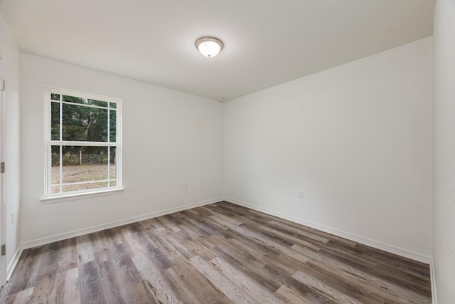 unfurnished room featuring wood-type flooring