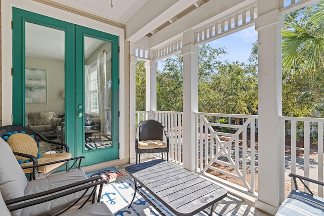 view of sunroom