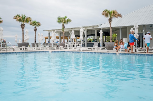 view of pool with a patio area