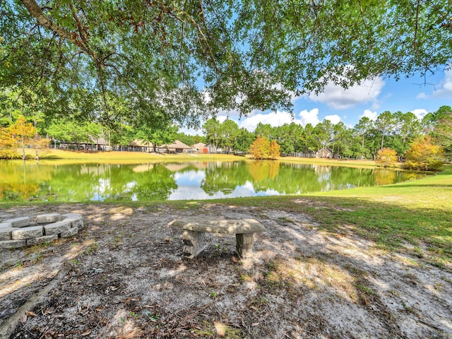 view of water feature