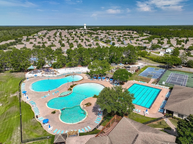 birds eye view of property