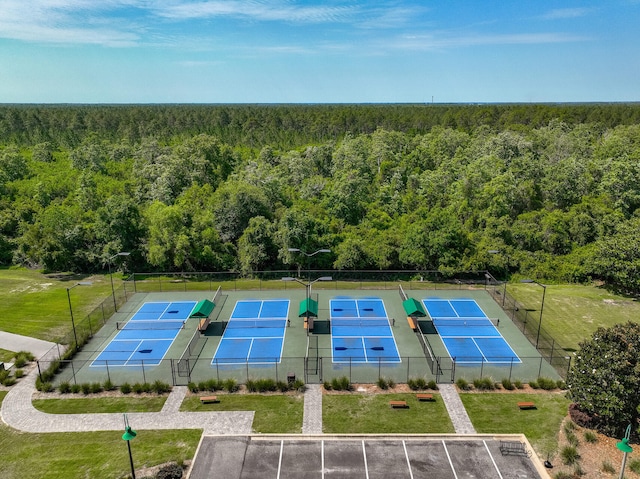 view of tennis court