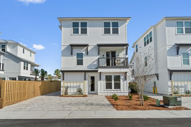 front of property with a balcony