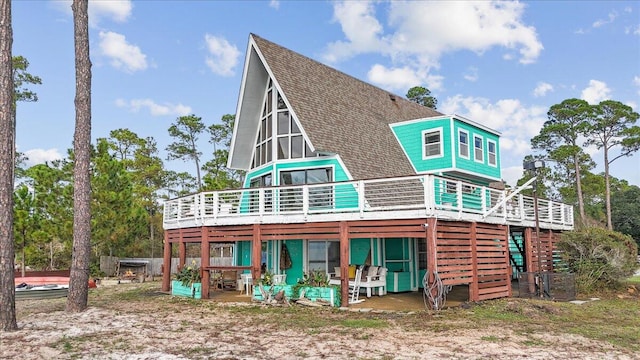 view of rear view of property