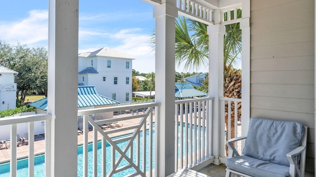 view of balcony