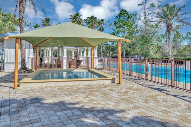 view of pool with a patio