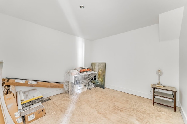 miscellaneous room with light hardwood / wood-style flooring