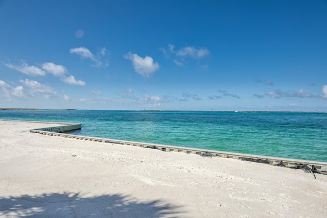 water view featuring a beach view