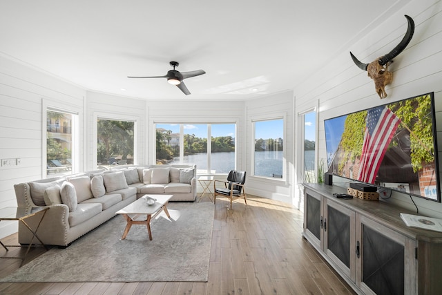4639 Destiny Way, Destin, FL 32541 - sunroom with hardwood / wood-style floors and wooden walls