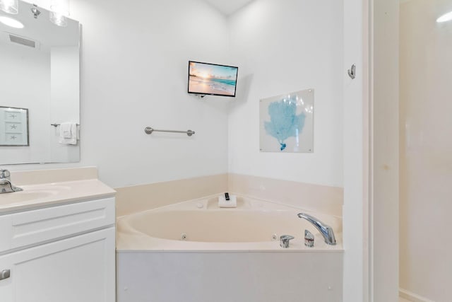 10343 E County Highway 30a Unit 316, Seacrest, FL 32461 - bathroom featuring a tub with jets and vanity