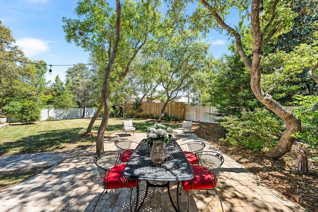 view of patio / terrace with outdoor dining space