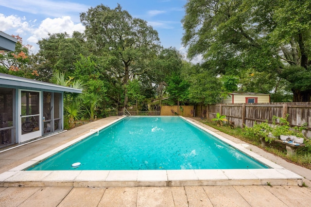 view of pool