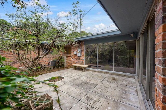 view of patio / terrace with central AC unit