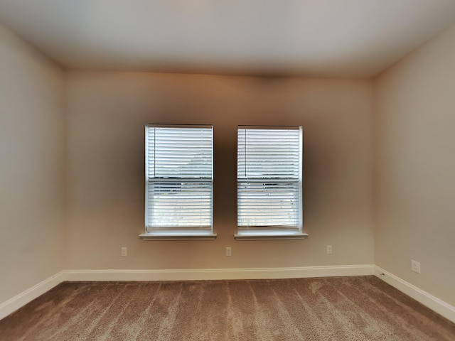 view of carpeted empty room