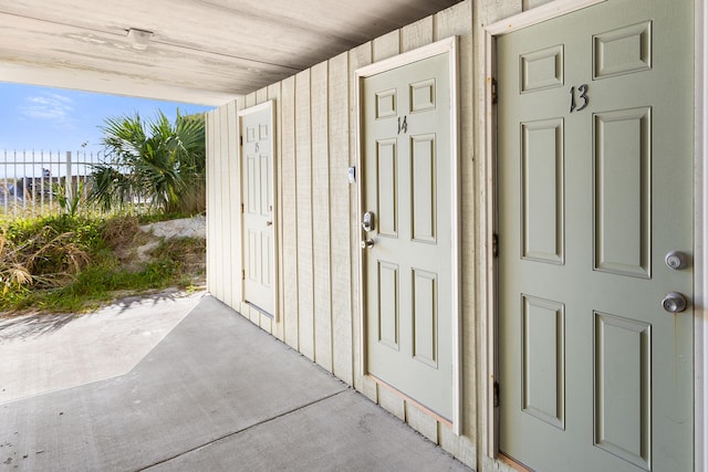 view of entrance to property