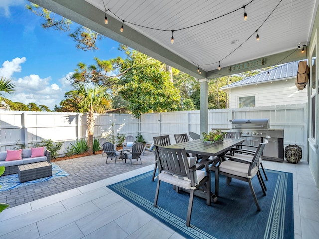 view of patio / terrace with grilling area