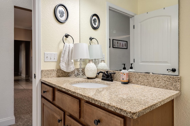 bathroom featuring vanity