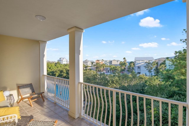 view of balcony