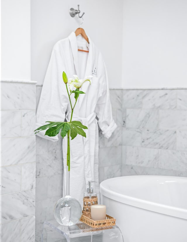 45 N Charles St, Inlet Beach, FL 32461 - full bath with tile walls and a soaking tub