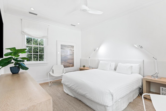 45 N Charles St, Inlet Beach, FL 32461 - bedroom with ceiling fan, baseboards, and recessed lighting
