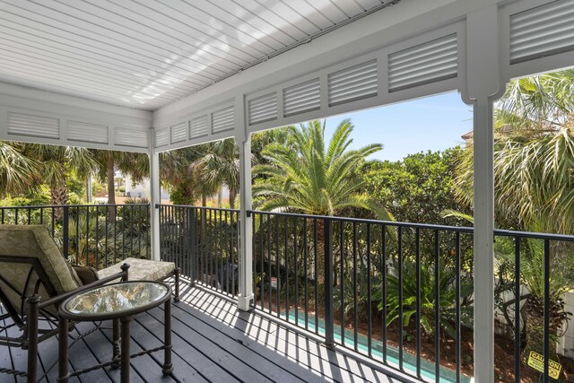 view of sunroom / solarium