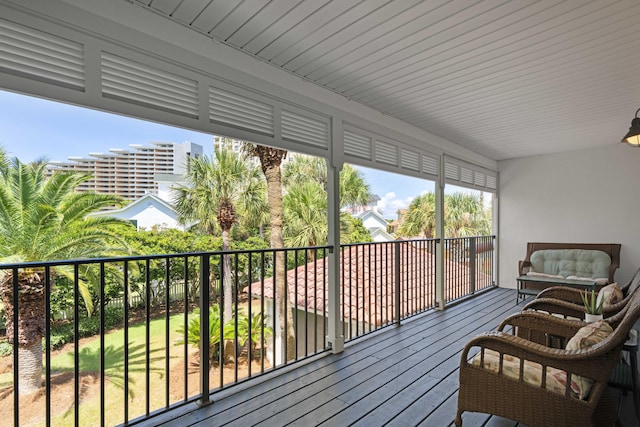 view of sunroom / solarium