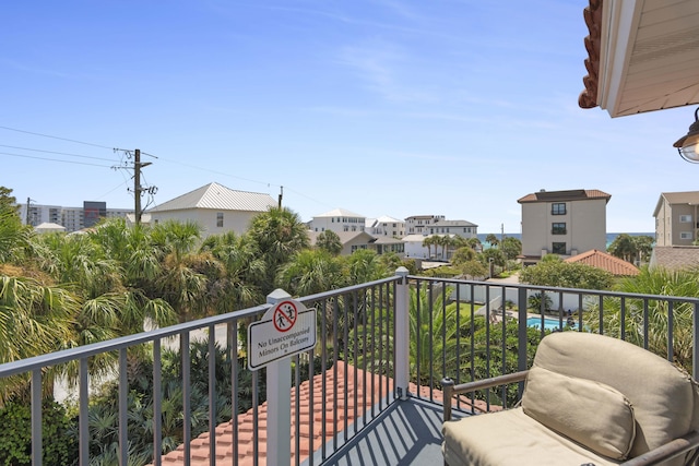 view of balcony