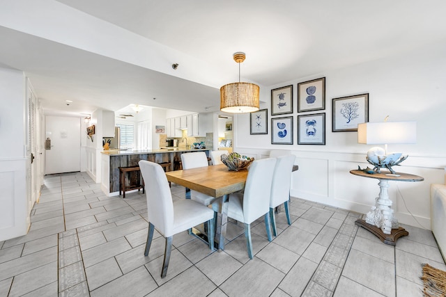 view of dining room