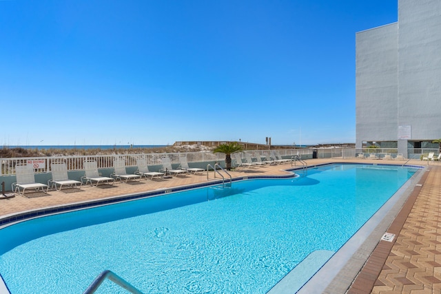 view of pool with a patio area