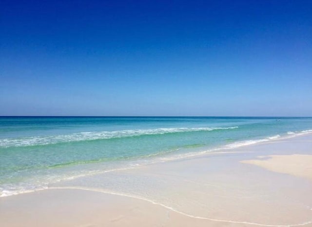 property view of water with a view of the beach