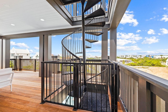 48 Paradise By The Sea Blvd, Inlet Beach, FL 32461 - deck featuring stairway