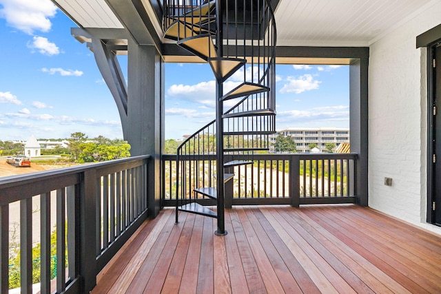 48 Paradise By The Sea Blvd, Inlet Beach, FL 32461 - wooden terrace featuring stairs