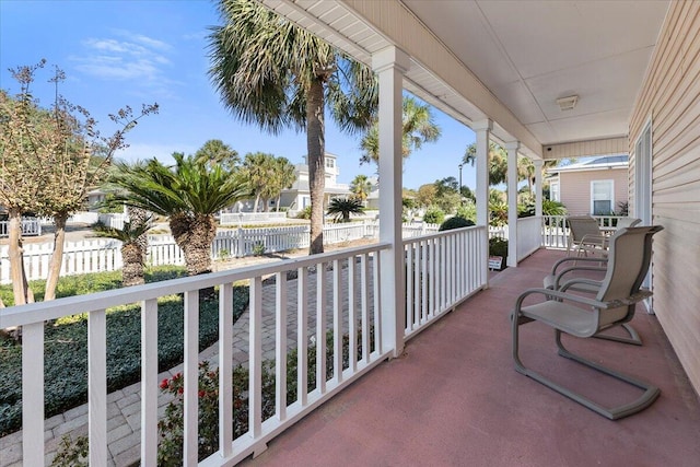 balcony with a porch