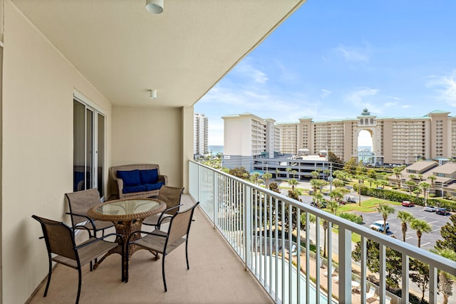 view of balcony