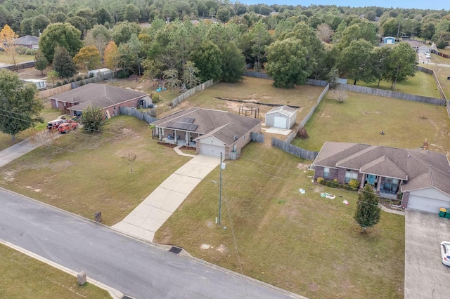 birds eye view of property