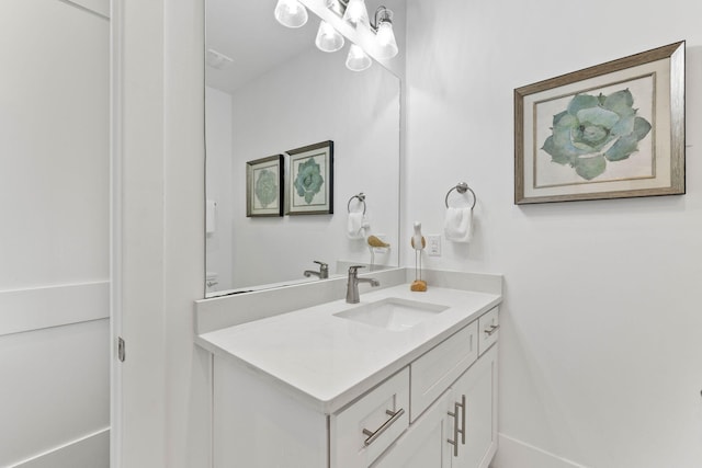 bathroom with vanity